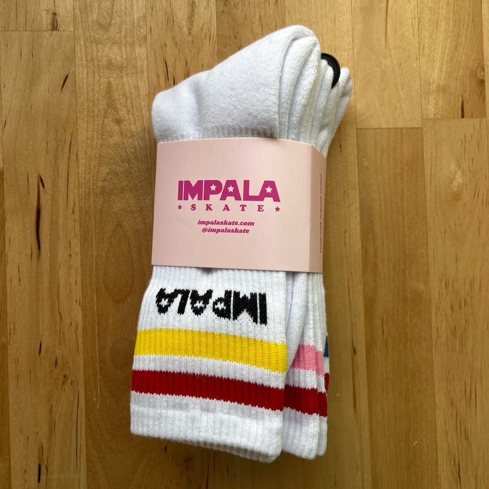 Impala 3 Pack Stripe Vintage Inspired Skate Socks